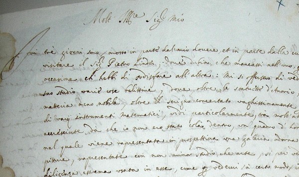 Giovanni Battista Caravaggio, letter to Muzio Oddi, 1629
